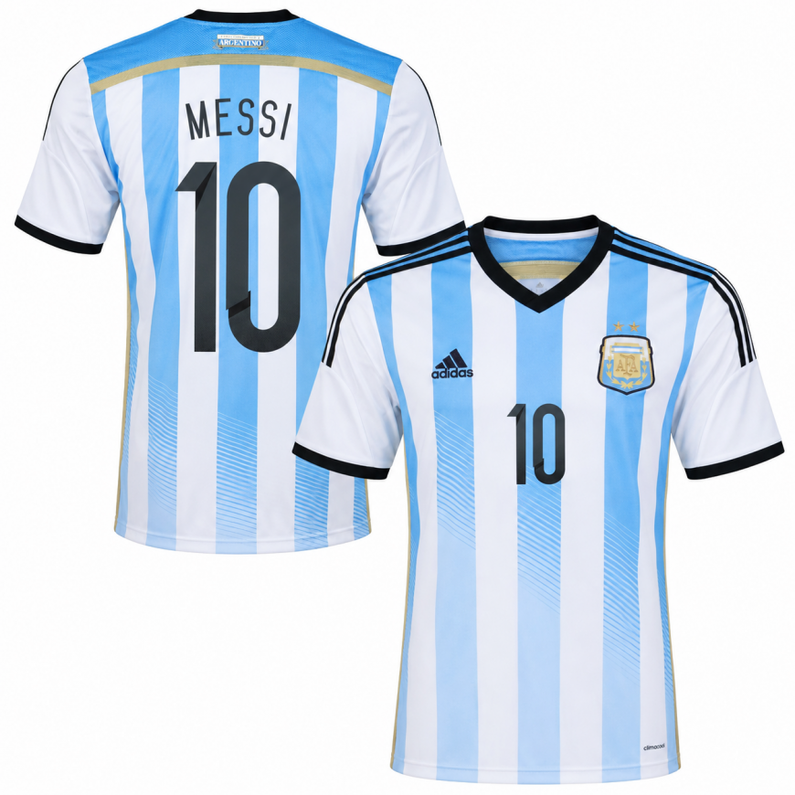 adidas - 2013-15 argentina home shirt messi 10