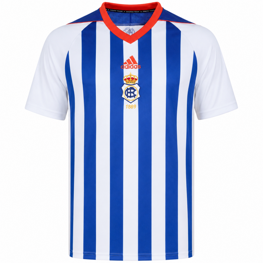 ADIDAS - 2020-21 RECREATIVO HUELVA HOME SHIRT (L)