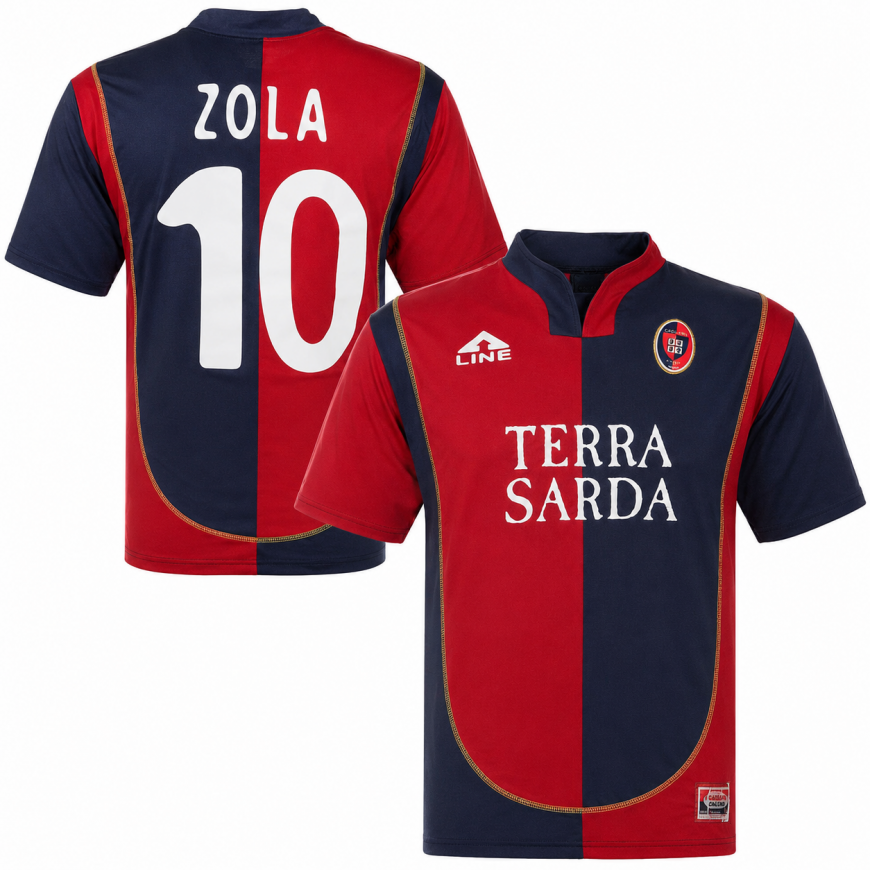 a-line - 2004-05 cagliari home shirt zola 10