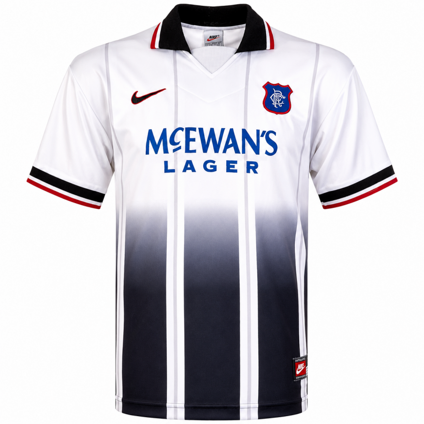 nike - 1997-98 rangers fc away shirt