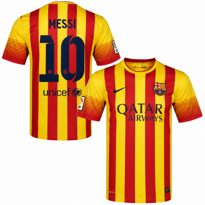 2013-14 FC BARCELONA AWAY SHIRT MESSI 10 - M - (new with tags)