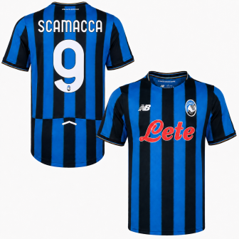 new balance - 2025-26 atalanta home shirt scamacca 9