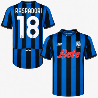new balance - 2025-26 atalanta home shirt raspadori 18