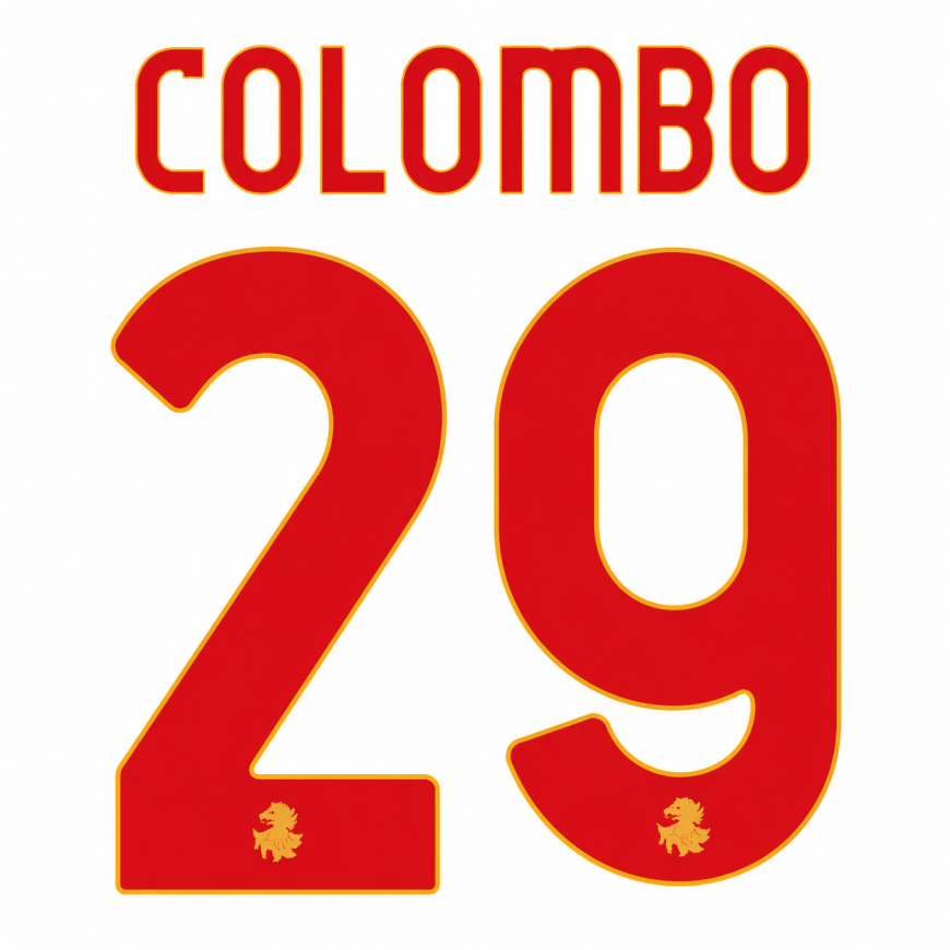 2025-26 Genoa away nameset colombo 29