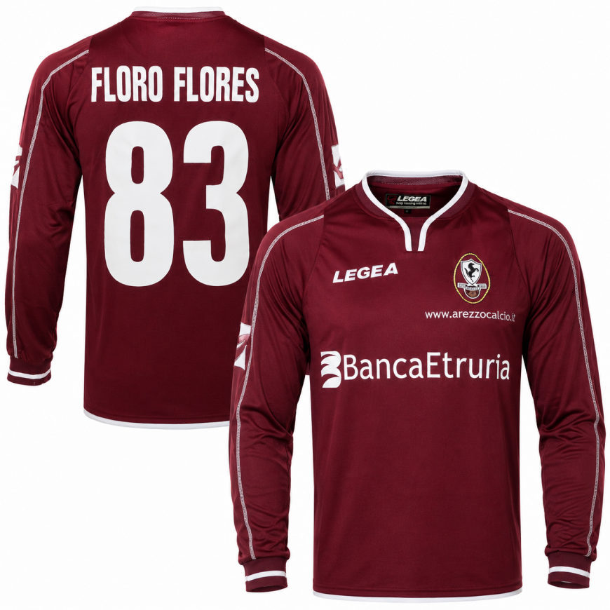 legea - 2006-07 arezzo home sl/s shirt floro flores 83