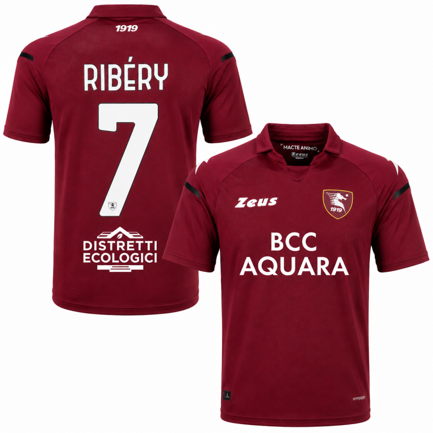 zeus - 2021-22 Salernitana home shirt ribery 7