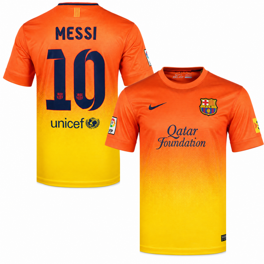 2012-13  fc barcelona away shirt Messi 10