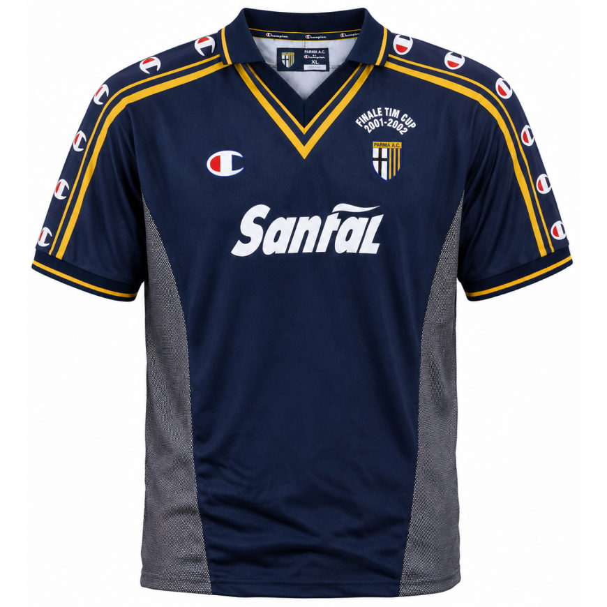 2001-02 Parma 'Signed' Finale TIM Cup Away Shirt