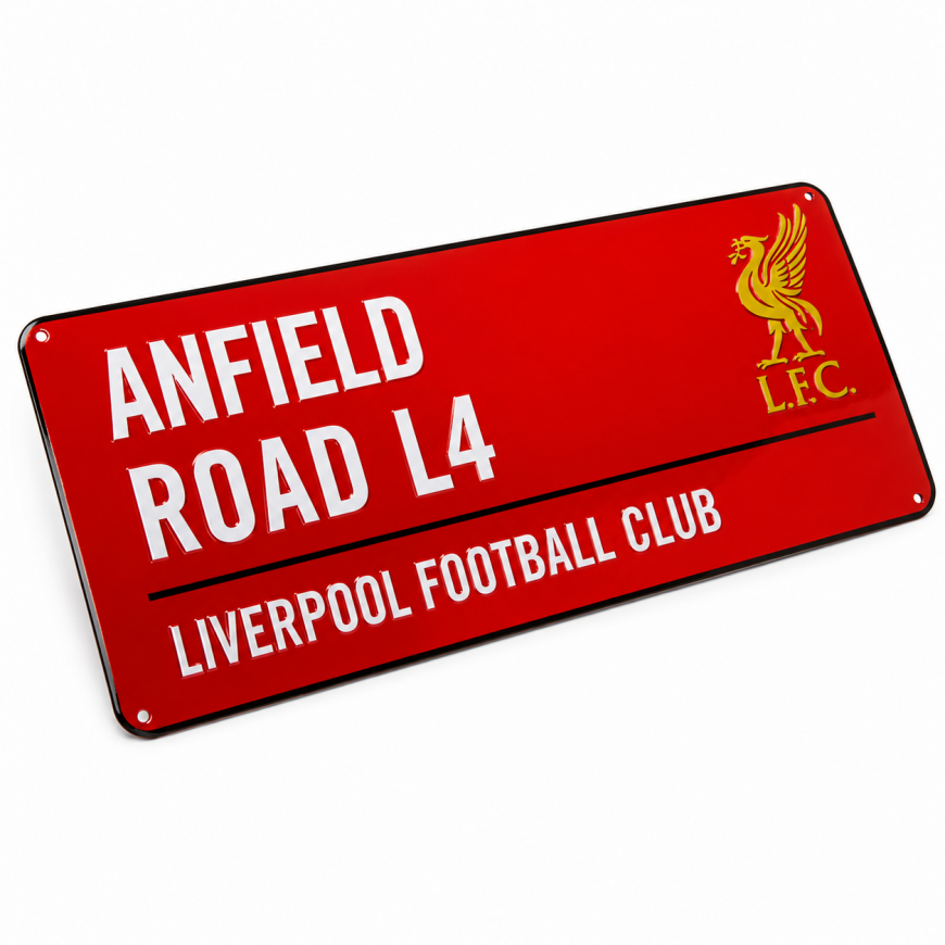 liverpool fc metal sign street
