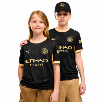 puma - 2024-25 manchester city home shirt haaland 9 kids