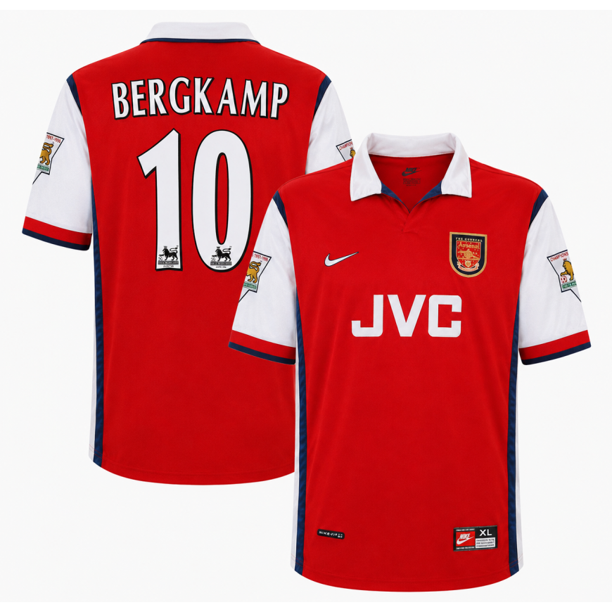 1998-99 Arsenal Home Shirt Bergkamp 10