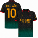 puma - 2024/25 Milan black shirt x off-white rafa leao 10