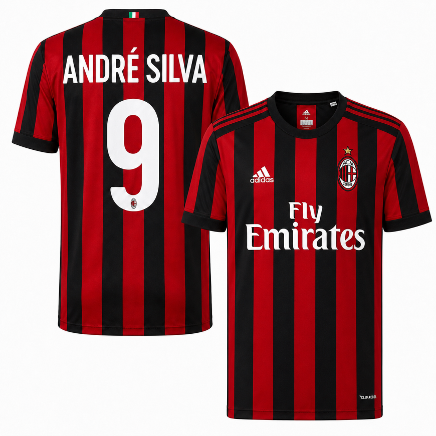 2017-18 AC Milan Home Shirt Andre Silva 9