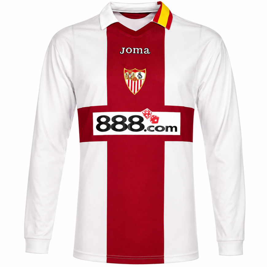 2007-08 Sevilla European home l/s Shirt