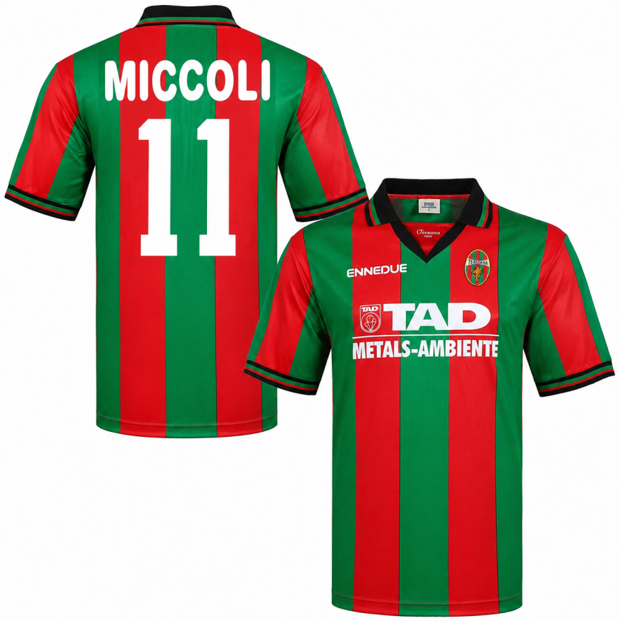 ennedue - 1999-90 ternana home shirt miccoli 11 (XL)