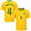 nike - 2010-11 brasil home shirt thiago silva 4