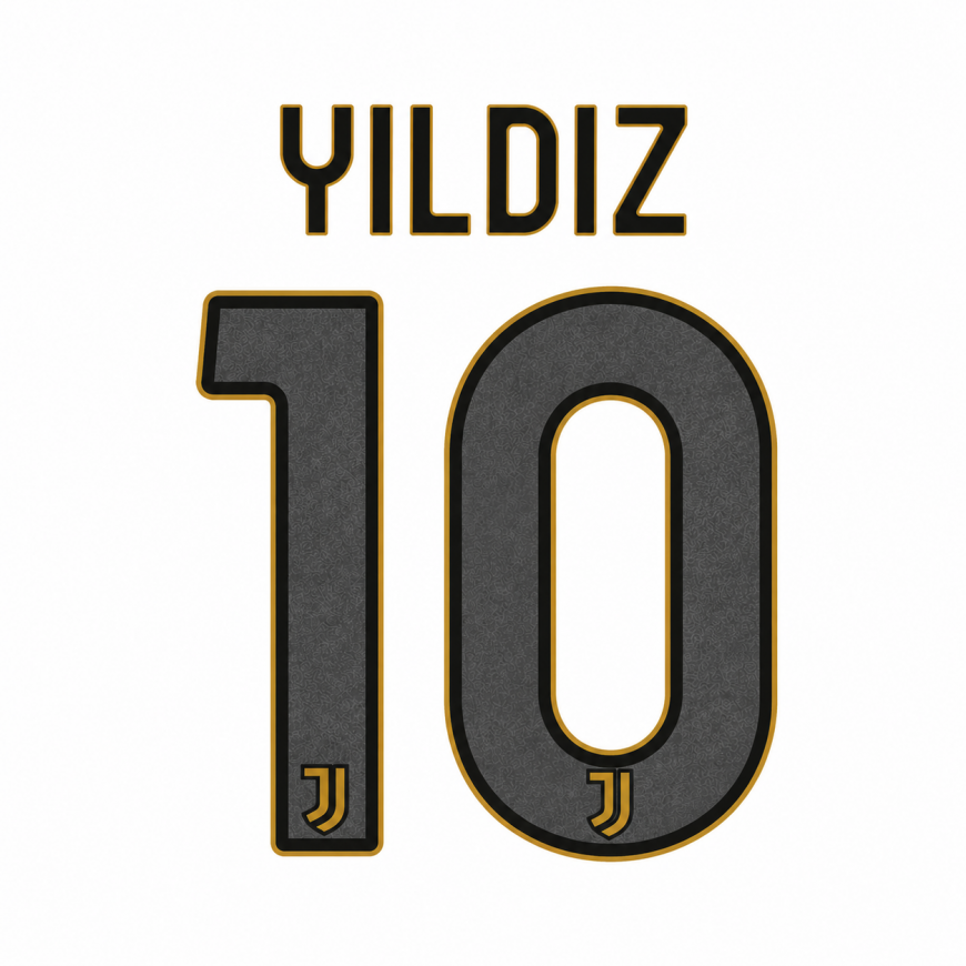 2026-27 juventus home official nameset yildiz 10 (junior)