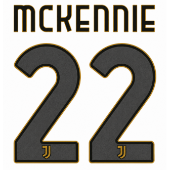 2026-27 juventus home official nameset mc kennie 22
