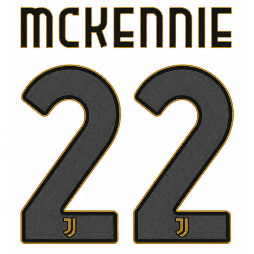 2026-27 juventus home official nameset mc kennie 22