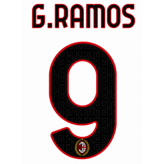 stilscreen - 2026-27 milan away nameset g.ramos 9