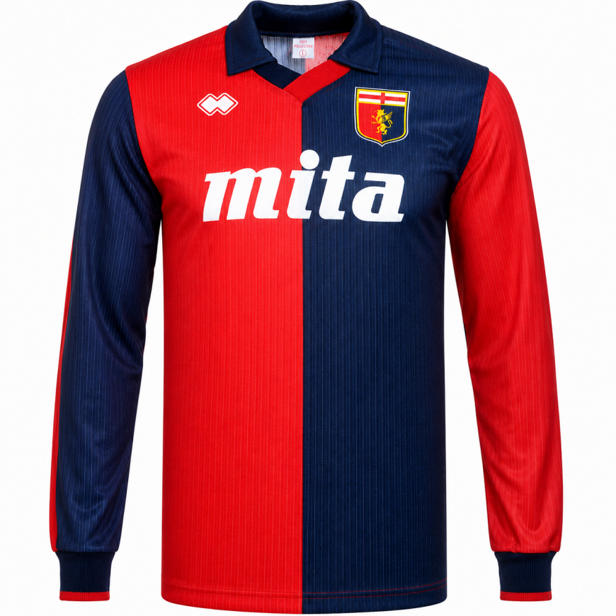 errea - 1990-91 genoa home l/s shirt (XL)