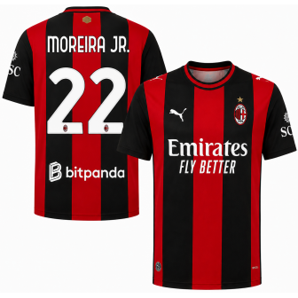 puma - 2026-27 ac milan home shirt moreira jr. 22