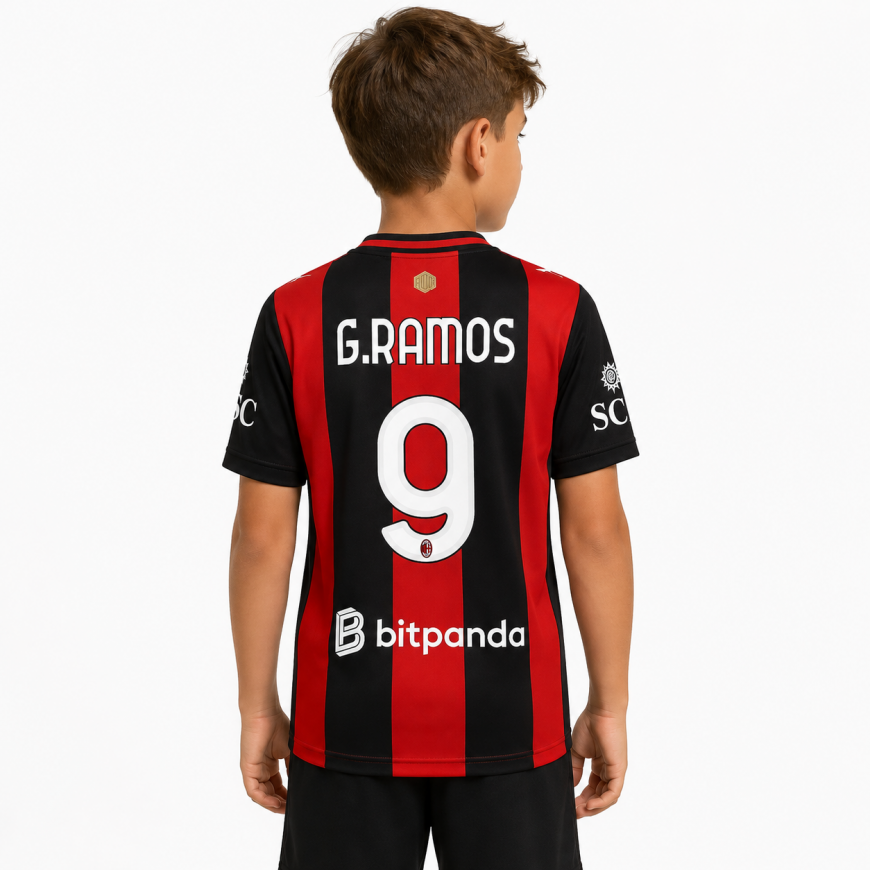 adidas - 2026-27 milan maglia home bambino