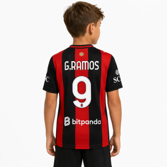 puma - 2026-27 milan maglia home g.ramos 9 bambino
