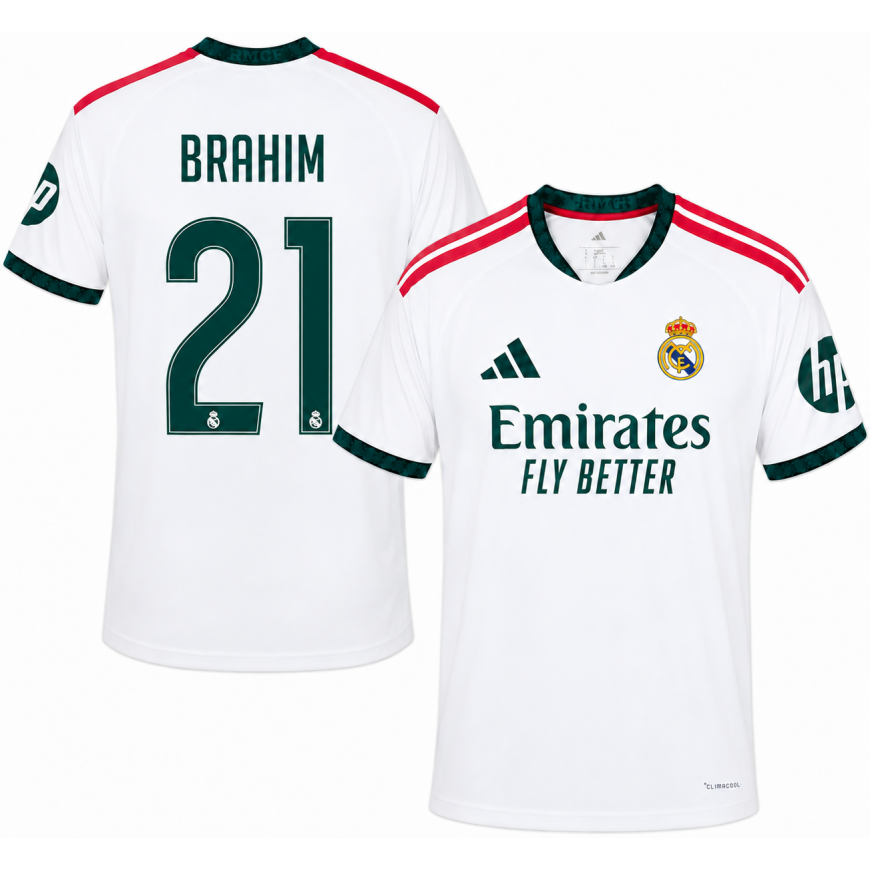 2026-27 real madrid home shirt brahim 21