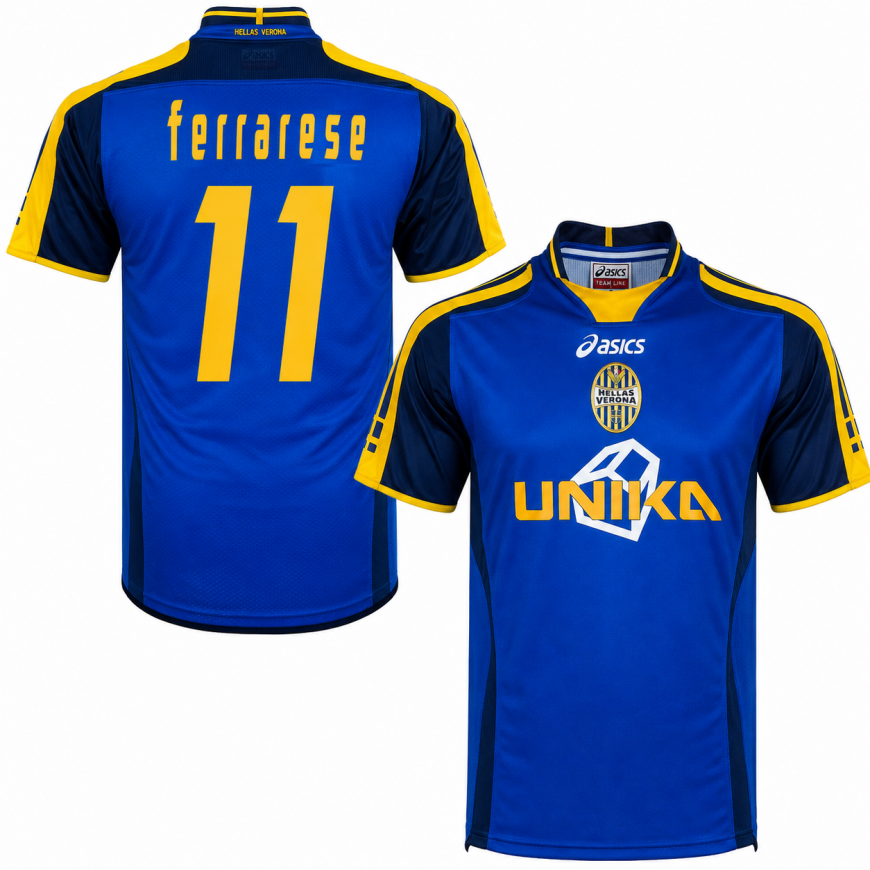 asics - 2006-07 hellas verona home shirt ferrarese 11