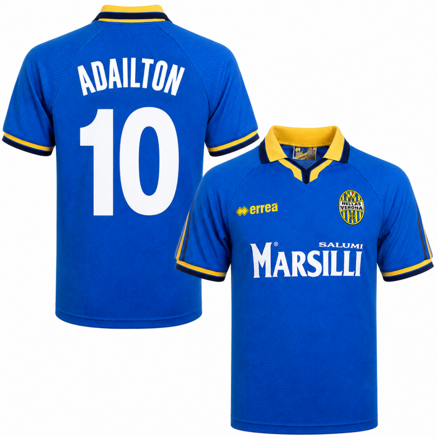 errea - 1999-00 hellas verona home shirt adailton 10
