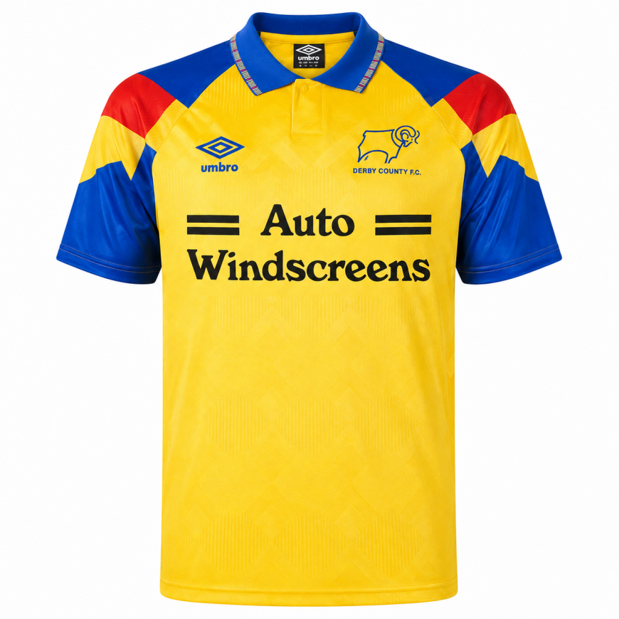 umbro - 1992-93 Derby county away reissue shirt (L)