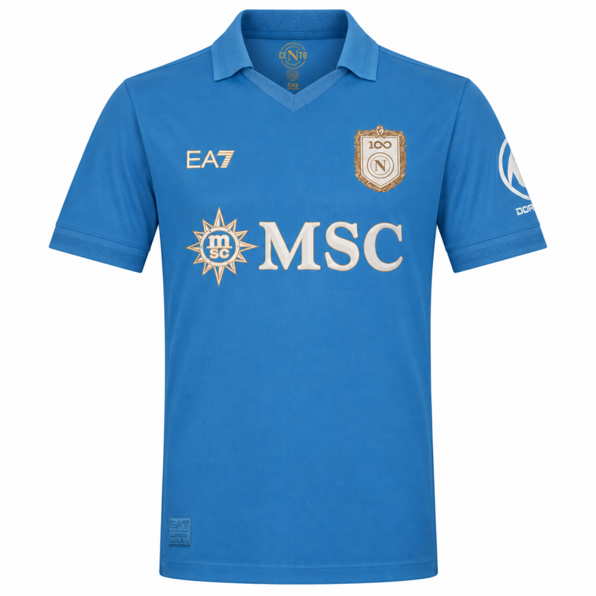 ea7 - 2026-27 napoli home authentic shirt