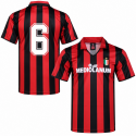 1990-91 AC MILAN HOME REISSUE SHIRT N.6 (BARESI)