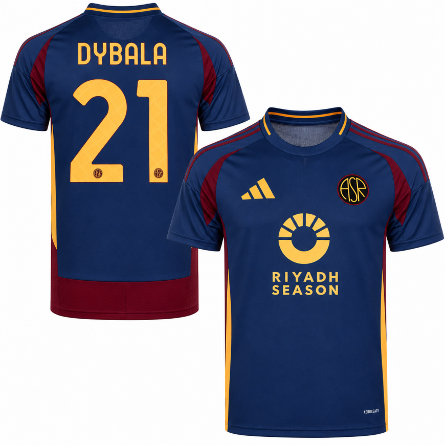 adidas - 2024-25 as roma home shirt dybala 21 (M)