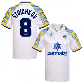 puma - 1995-96 parma home shirt stoichkov 8