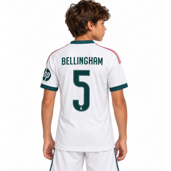 adidas - 2026-27 Real Madrid maglia home bambino bellingham 5