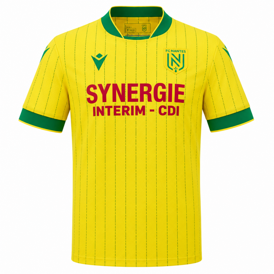 macron 2025-26 nantes home shirt