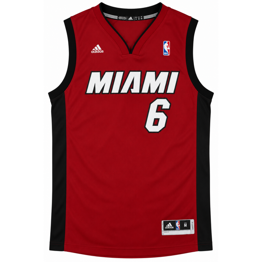 adidas - james 6 swingman miami heats jersey
