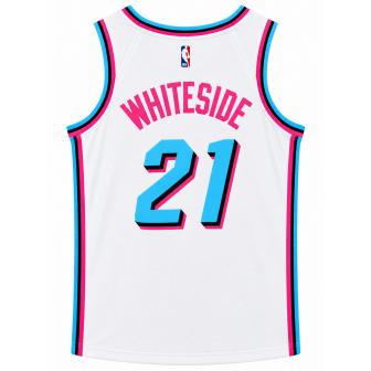 nike - whiteside 21 miami heat jersey