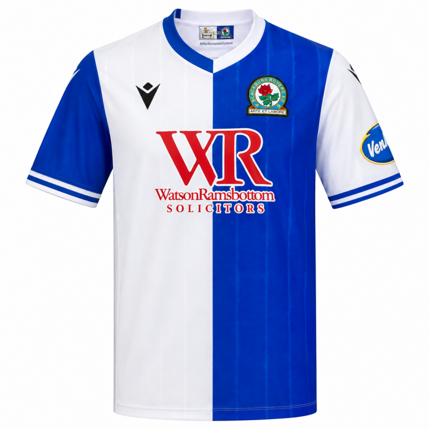 macron - 2025-26 blackburn home shirt