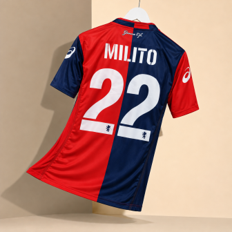asics - 2008-09 genoa home shirt milito 22