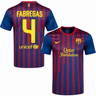 nike - 2011-12  fc barcelona home shirt fabregas 4