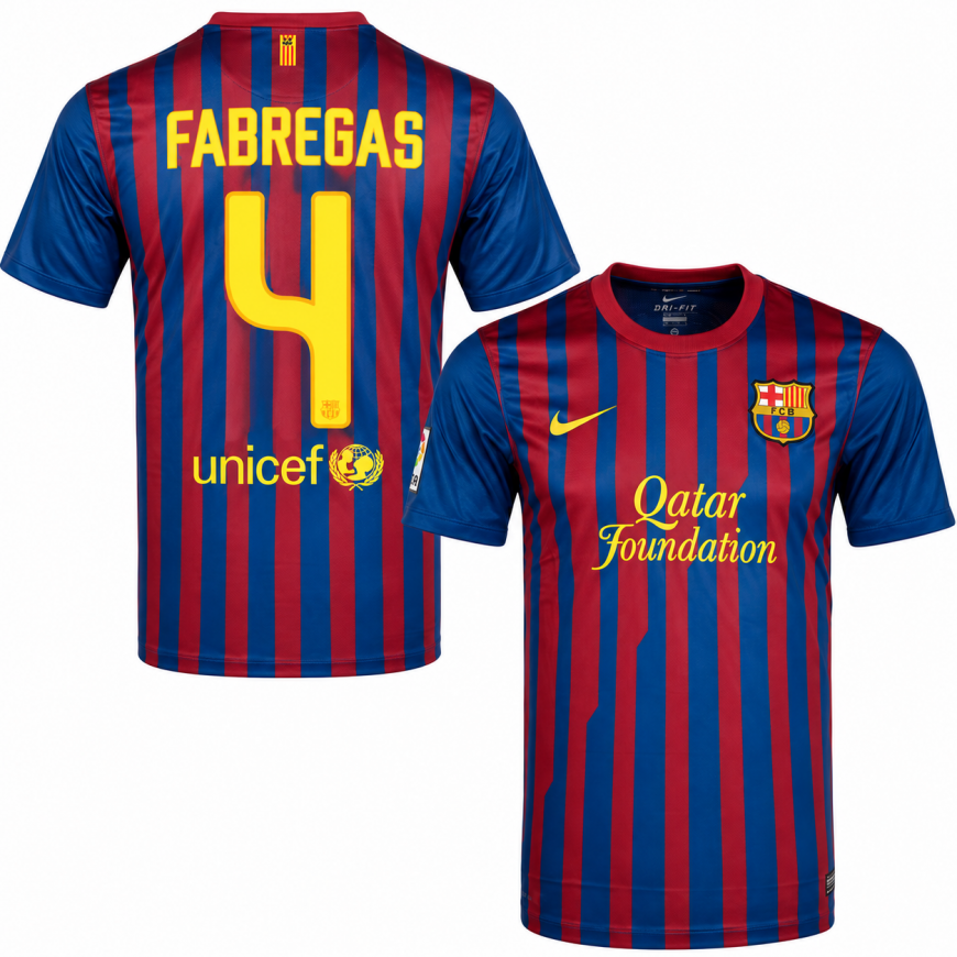 nike - 2011-12  fc barcelona home shirt fabregas 4
