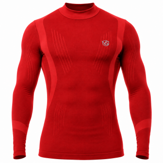 vivasport - maglia termica m/lunga rossa
