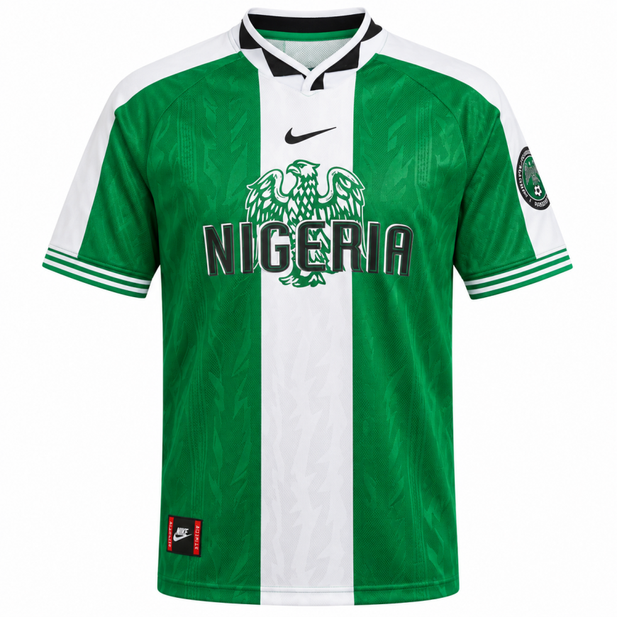 nike - 1996 nigeria home reissue shirt